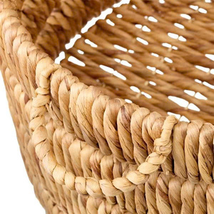 Panier en jacinthe d'eau Tall Kaia de The Container Store, couleur naturelle, panier de rangement en jacinthe d'eau pour la maison, les stations balnéaires, Nhat Minh - Product Image 4