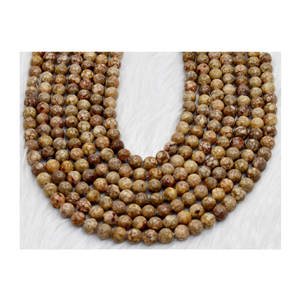 Piedras medicinales de cristal tallado de grado puro, decorativas y curativas, de alta calidad, cuentas redondas de 8 mm de piedra natural de la India. - Product Image 1