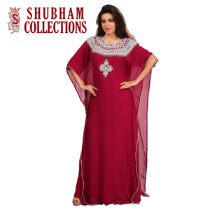 ออกแบบใหม่ดูไบคอลเลกชันFarasha Abayaชุดซัพพลายเออร์ชุดราตรีแขนยาวHandmadeหินลูกปัดสําหรับผู้หญิงKaftan - Product Image 2