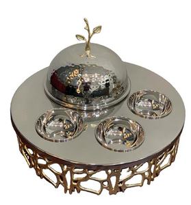 Casseroles modernes, nouveau design, marmite en bois avec couvercle en acier inoxydable, nouvelles casseroles en métal artisanales pour servir les aliments - Product Image 6