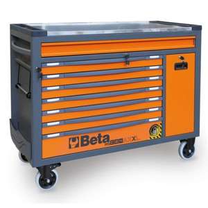 BETA Long Model Mobile Roller Cab con 8 cajones y gabinetes de herramientas del sistema antiinclinación - Product Image 1