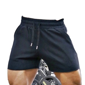 Pantalones cortos deportivos para hombre, pantalones cortos elásticos de algodón para gimnasio, culturismo, azul cielo, entrenamiento de verano, pantalones cortos de entrenamiento profundo para hombre - Product Image 2