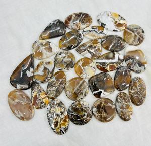 ทำด้วยมือเกรด AAA อินโดนีเซียพลอยโอปอลอัญมณี Cabochon หินโมราสีส้มธรรมชาติสำหรับทำเครื่องประดับสำหรับการทำอัญมณีโอปอล - Product Image 3