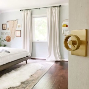 Poignée de porte en or de style roue de conduite pour l'entrée principale ou les portes intérieures Poignée de concepteur nautique unique pour la décoration de bureau à domicile - Product Image 3