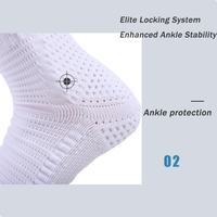 Chaussettes de basketball professionnelles OEM respirantes et amortissantes, chaussettes de compression personnalisées, chaussettes de performance d'élite, chaussettes de basketball