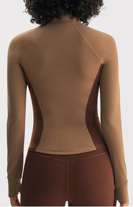 Performance Slim Body Fit Ropa de yoga Chaqueta de entrenamiento cálida para correr Entrenamiento Gimnasio Ropa de fitness | Activewear Deportes Yoga - Product Image 5