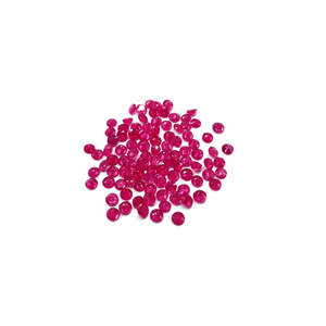 Natural Mozambique Untreated Ruby Calibrated <b>Rounds</b> 2mm & 3mm Brilliant Cut <b>Cushion</b> Shape Clear Color High Quality Gemstone - Product Image 5