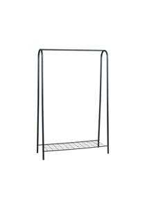 Modern Metal Double Tier Freestanding Garment <b>Rack</b> with Wire <b>Shelf</b> and Multifunction Design for Bedroom Entryway Clothes Storage - Product Image 5
