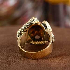 New Design Gothic Skull <b>Ring</b> Biker Brass <b>Rings</b> <b>Men</b> Antique Brass Snake Animal Jewelry Statement Band <b>Ring</b> <b>for</b> Wholesale/OEM/ODM - Product Image 5