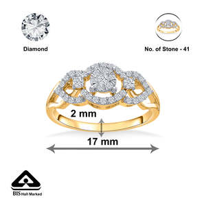 Anillo de Compromiso Urban Gold con Diamantes para Mujer - Product Image 5