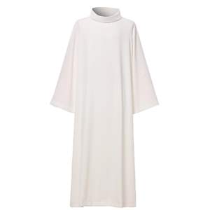 Ropa de clérigo vintage, vestido de clérigo para mujer, cuello redondo, manga larga, vestido de iglesia, disfraces para hombre - Product Image 1