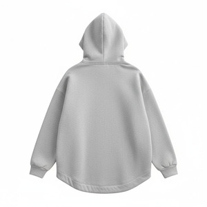 OEM al por mayor hombres Unisex de gran tamaño de peso pesado 100% algodón transpirable Sudadera con capucha en blanco logotipo personalizado cremallera respetuoso con el medio ambiente a prueba de viento - Product Image 5