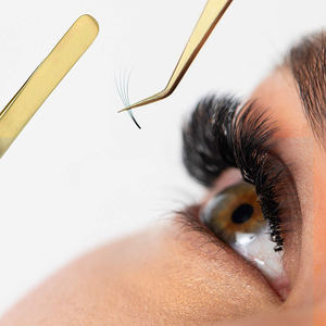 Pince à épiler en acier inoxydable antistatique de haute précision avec embouts en fibre Extensions de cils Outils de maquillage - Product Image 6