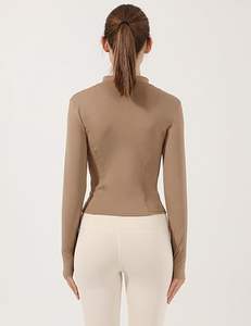 2026 Custom Logo Sportswear for Women Breathable Zipper Jacket and Yoga Pants Plus Size Workout Gym Clothing - Product Image 3