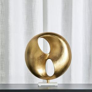 Escultura de cadena de Metal de diseño abstracto chapado en oro de lujo diseño personalizado vajilla de metal - Product Image 3