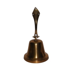 Haute qualité Antique tenture murale cloche en laiton plaqué or bateau ancre cloches avec corde suspendu main cloche maison article décoratif - Product Image 4