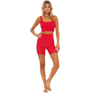 Ensemble de soutien-gorge de Sport Fitness de haute qualité pour femmes vêtements de sport respirants Leggings de Yoga maigres personnalisés motif solide sans couture confortable - Product Image 3