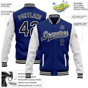 Custom Brand Baseball Varsity <b>Outdoor</b> Sports Winter Leather Jacket For Men Varsity Jacket College Baseball Jacket For Men - Product Image 4