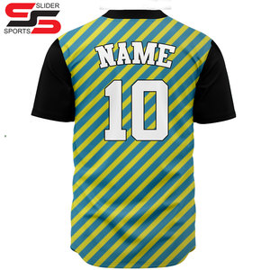 Vente en gros OEM maillot de sport vêtements de baseball personnalisés maillots de baseball vierges de sublimation vêtements de sport chemise de baseball logo personnalisé - Product Image 4