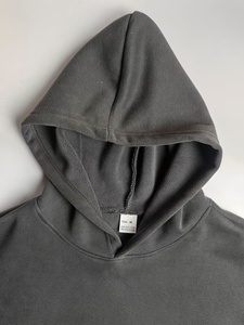Sweat à capuche personnalisé de luxe pour homme, de haute qualité, 100 % coton, doublure polaire, col surdimensionné, imprimé floqué - Product Image 6