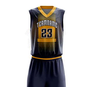 Ensemble de maillots de basket-ball personnalisés unisexes, uniforme sportif respirant, tissu en maille à séchage rapide, vêtements d'équipe, protection UPF 50 - Product Image 4