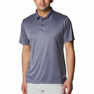 OEM Hombres transpirable High Street Style para Polos de secado rápido Slim Fit de gran tamaño de algodón logotipo personalizado sólido 220 gramos de tela - Product Image 1