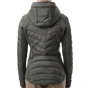 Venta al por mayor Unisex Reversible Puffer chaqueta patrón de camuflaje impermeable a prueba de viento abrigo de invierno con cuello de piel y capucha - Product Image 4