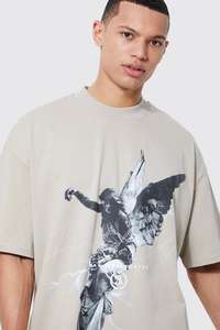 Meilleur t-shirt surdimensionné Coton de haute qualité Design Loose Heavyweight Noir Impression numérique Graphique Street wear Coton uni Hommes - Product Image 2