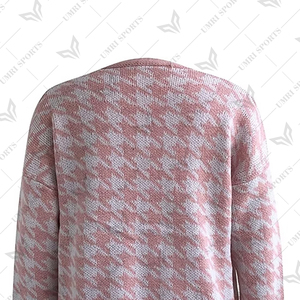 เสื้อคาร์ดิแกนลายตามสั่งได้สำหรับ1938แนวกรีกแจ็คชิลล์แห่งอเมริกาเสื้อสเวตเตอร์ถักลายฟันสุนัขระบายอากาศได้ดีสำหรับฤดูหนาว - Product Image 5