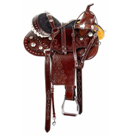 Selles de cheval de course à barils western en cuir de qualité supérieure faites à la main, élégantes, confortables, selles de cheval de randonnée, sièges sécurisés