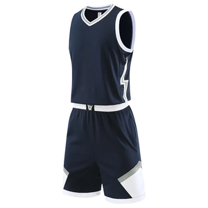 Maillot de basket-ball réversible personnalisé pour hommes, impression numérique par sublimation sur maille polyester, uniformes d'été pour jeunes - Product Image 1