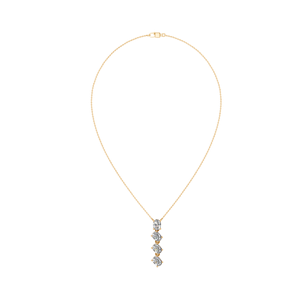 Elegante Collar con Colgante de Cadena de Eslabones de Plata de Ley 925 con Moissanita, con un Brillo Brillante y Elegante para Aniversario - Product Image 3