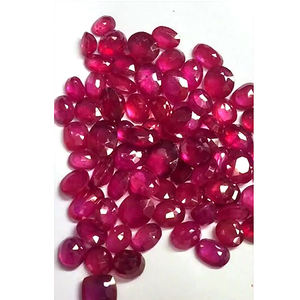 Voir l'offre 80 pcs Bangkok Verre Rempli Rubis 12mm à 16mm Ovale Facette 432 cts Lot Iroc Ventes Rubis Coupe Lâche Gemme pour Bijoux - Product Image 1