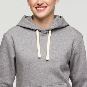 Sudadera con Capucha Gris para Mujer, de Algodón, con Bolsillo Tipo Canguro, Corte Holgado, Felpa Suave, Diseño Minimalista, Estilo Urbano, de Ako - Product Image 4