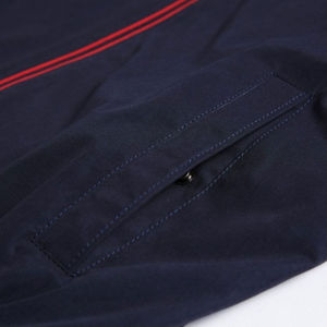 Blouson aviateur pour hommes avec logo personnalisé de haute qualité avec col montant 100% polyester style chauffant imperméable tricoté nouveau design - Product Image 5