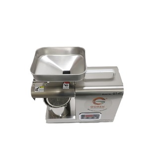 Eficiente nueva máquina de prensa automática doméstica 400W 304 # Extractor de prensa en frío de acero inoxidable de grado alimenticio Temperatura de soja - Product Image 3