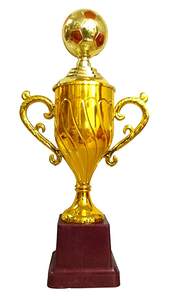 Trophée de tasse plaquée or/sports du monde en laiton, trophée de remise de prix en métal/vente en gros, médaille d'honneur personnalisée, prix de sport hounour - Product Image 4