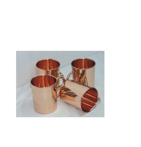 Copper pure drinking <b>glass</b> handcrafted for antique collections wellness focused kitchens or festive Indian events - Product Image 3