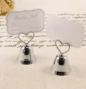 Tarjetero dorado en forma de corazón, soporte de Metal duradero para tarjetas de oficina, mesas de boda, decoración de eventos y suministros para fiestas de la India - Product Image 2