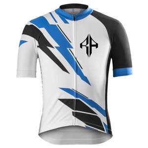 Venta caliente de los hombres de sublimación Camisetas de ciclismo Cremallera completa 100% Material de poliéster Premium Logotipo personalizado de alta calidad para los hombres - Product Image 2