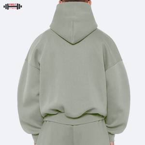 Sudadera Corta de Invierno para Hombre, Estilo Holgado, Corte Regular, Algodón Grueso, Felpa Francesa, 450 g/m², Anti-Pilling, Secado Rápido - Product Image 5