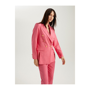 Women's Casual <b>Waterproof</b> Suit Set <b>Jacket</b> in Cotton-Viscose Blend High Quality - Product Image 4