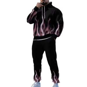 Conjuntos Deportivos Personalizados de Invierno con Capucha, Sublimados, Lavado Ácido, Color Sólido, Ligeros, de Secado Rápido y Transpirables para Hombre - Product Image 5