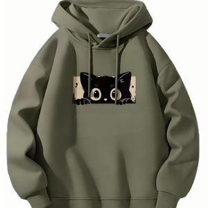 Fabricación 500 Gsm Oversized Pullover Hoodies Drop Shoulder Heavy Weight Puff Print Hoodies Hombres para alta calidad - Product Image 4