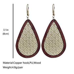 Pendientes Románticos Rojos XOXO con Cuentas en Forma de Gota de Agua para Mujer, Pendientes Colgantes de Cuentas, Joyería de Moda, Regalo Boutique - Product Image 2