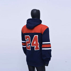 Equipo de Hockey Sudaderas con capucha Poliéster Hockey en blanco Sudadera con capucha Jersey Comprar al por mayor Personalizado en blanco Hockey sobre hielo Jersey Sudadera con capucha con cordones - Product Image 3