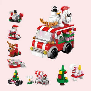 Ensemble de jouets de construction en plastique 7-en-1 pour enfants de 5 à 7 ans, jouet de fête de Noël, blocs de construction en bois, jouet électronique en plastique EVA - Product Image 5
