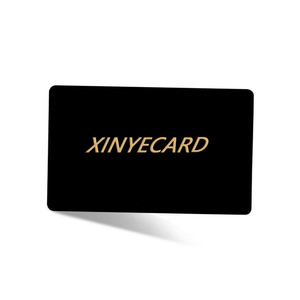 Tarjeta de llave de lámina de PVC negra personalizada para Mifare, Chip RFID ultraligero, artesanía dorada para habitaciones de Hotel, comunicación NFC de frecuencia de 13,56 MHz - Product Image 2