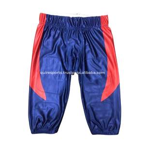 Pantalones de fútbol americano azul real Impreso Cinturón ajustable Protector Cadera Muslo Acolchado Cómodo Entrenamiento Práctica Pantalones - Product Image 6