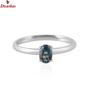 Nouvelles bagues de pierres précieuses tendance 925 argent sterling Londres bleu topaze anneaux main accessoires bijoux classiques pour femmes - Product Image 4